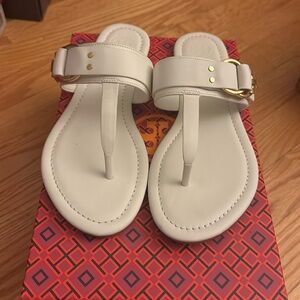 Tory Burch Marsden flat thong sandal/calf leather